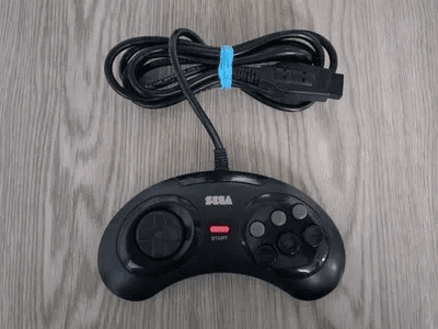 Mando Oficial de 3 Botones Mega Drive